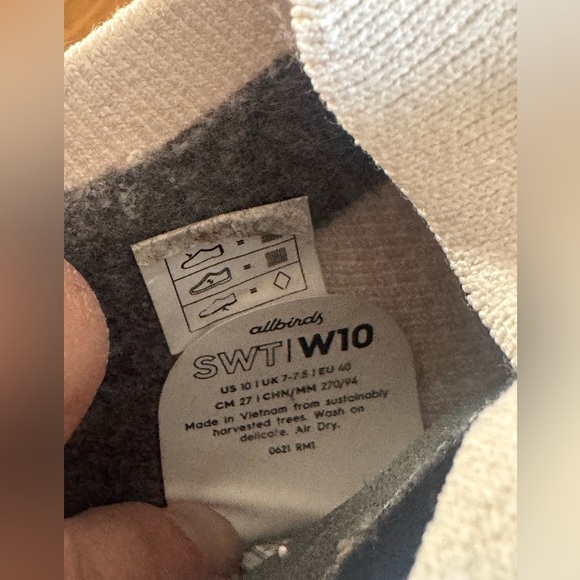 Allbirds Trail Runner SWT Lace Up Athletic Running Shoe Womens Size 10 White - Picture 15 of 15